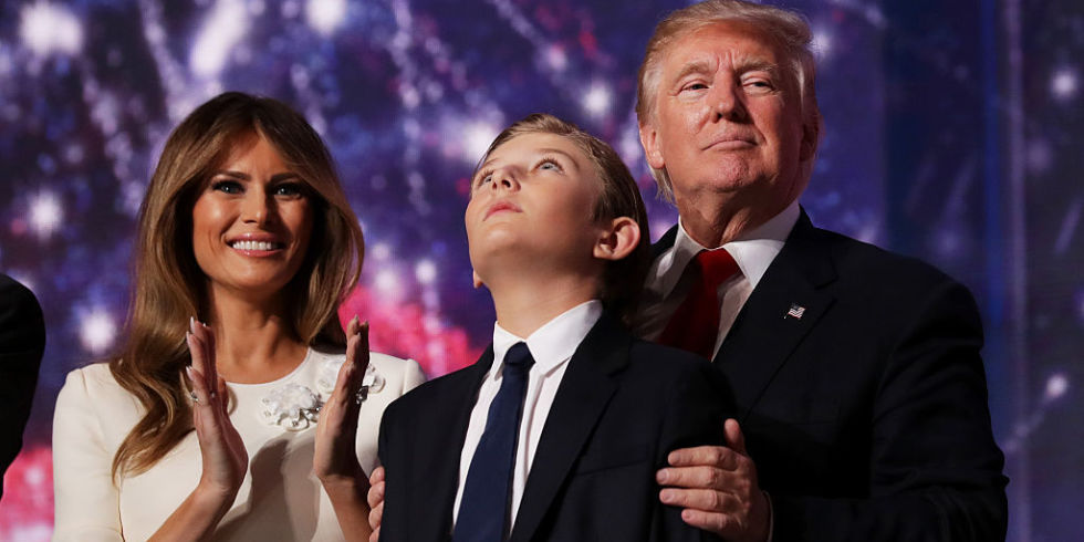Trump Melania Barron